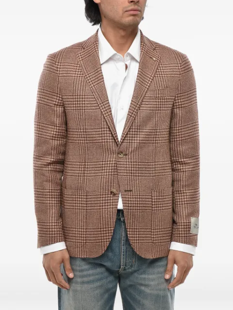 Corneliani single-breasted plaid blazer
