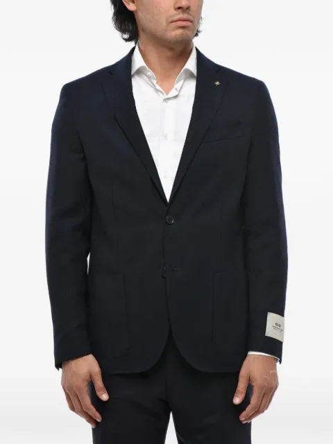 Corneliani CC collection single-breasted patch-pocket blazer
