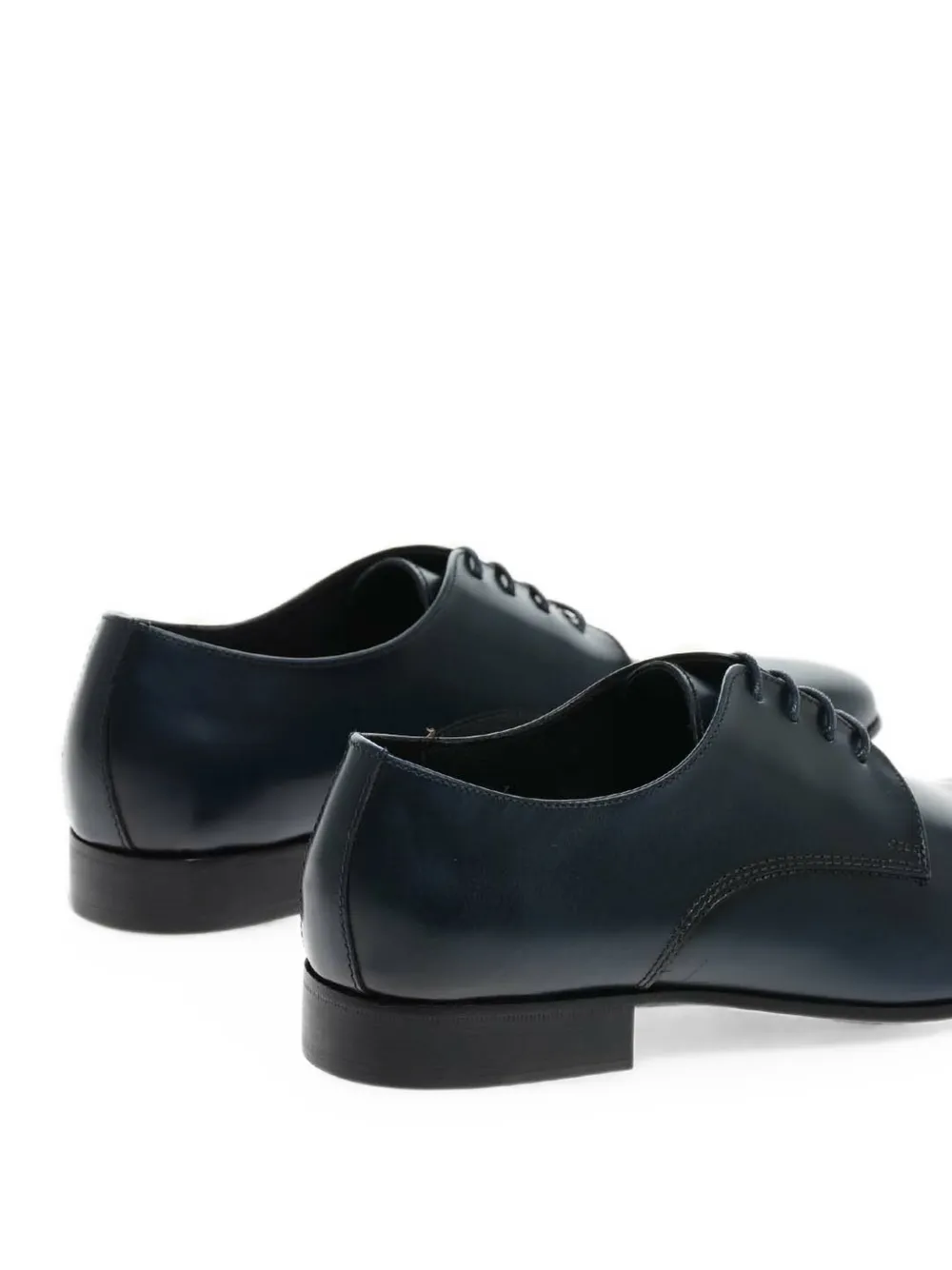 Corneliani Cordoba leather derby shoes Blauw