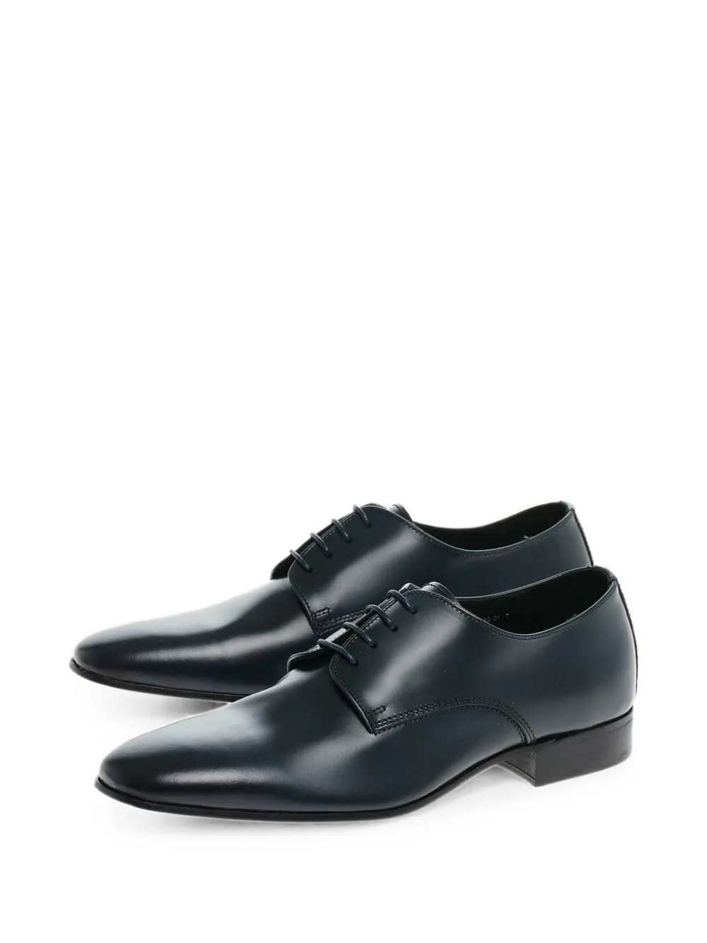 Corneliani Cordoba leather derby shoes Blauw