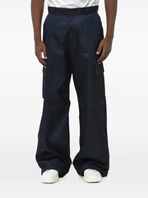 Off-White embroidered drawstring-hem cargo trousers