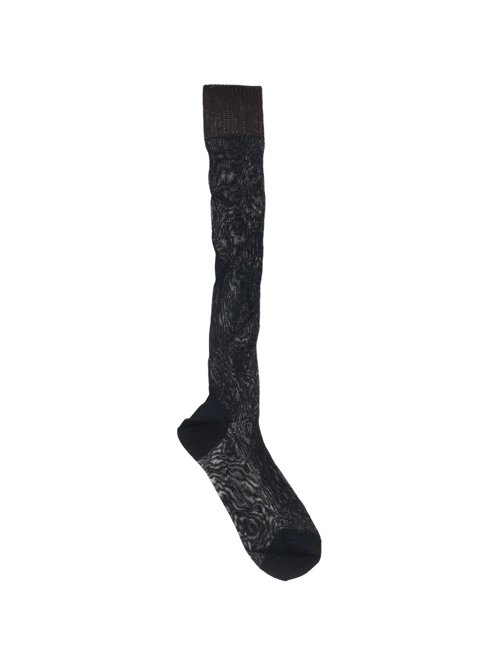 DSQUARED2 long viscose socks with contrast trim - Schwarz