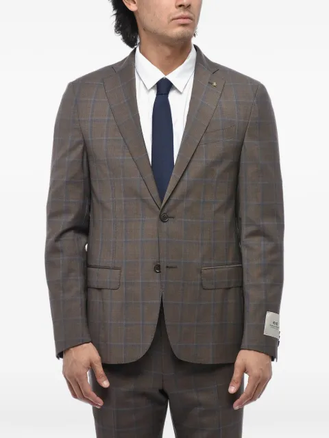 Corneliani checked single-breasted suit