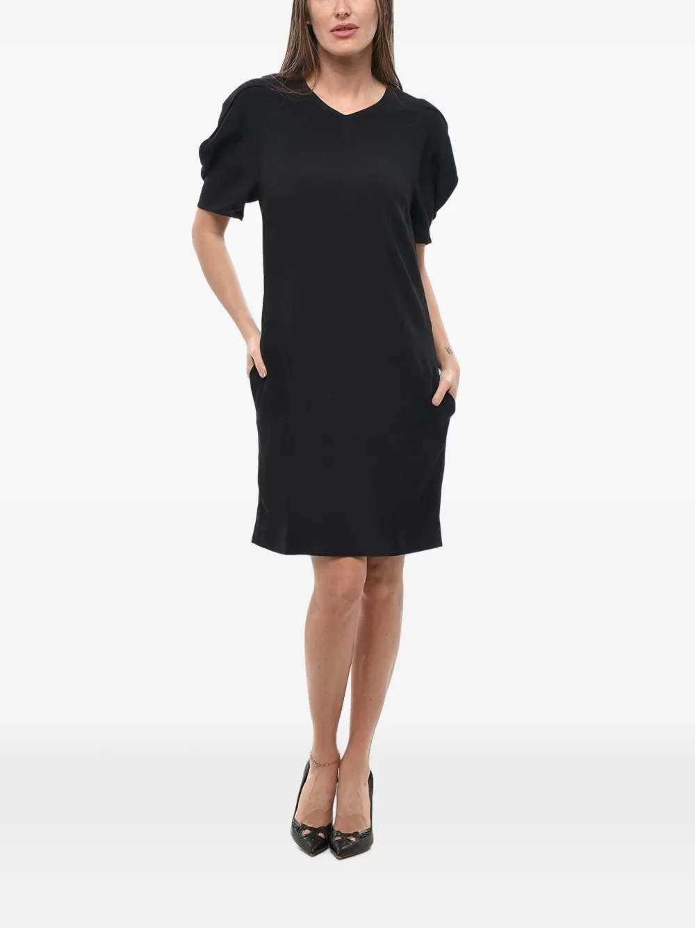 Stella McCartney Malia dress with cut-outs - Schwarz