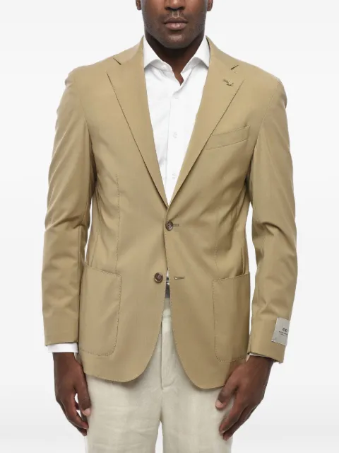 Corneliani single-breasted patch-pocket blazer