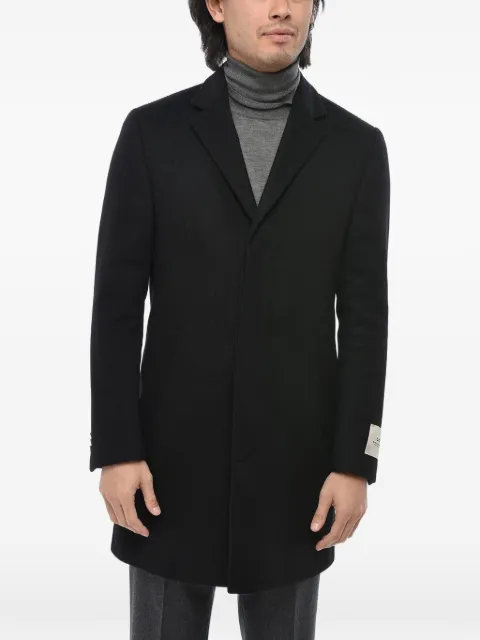 Corneliani single-breasted concealed-button coat