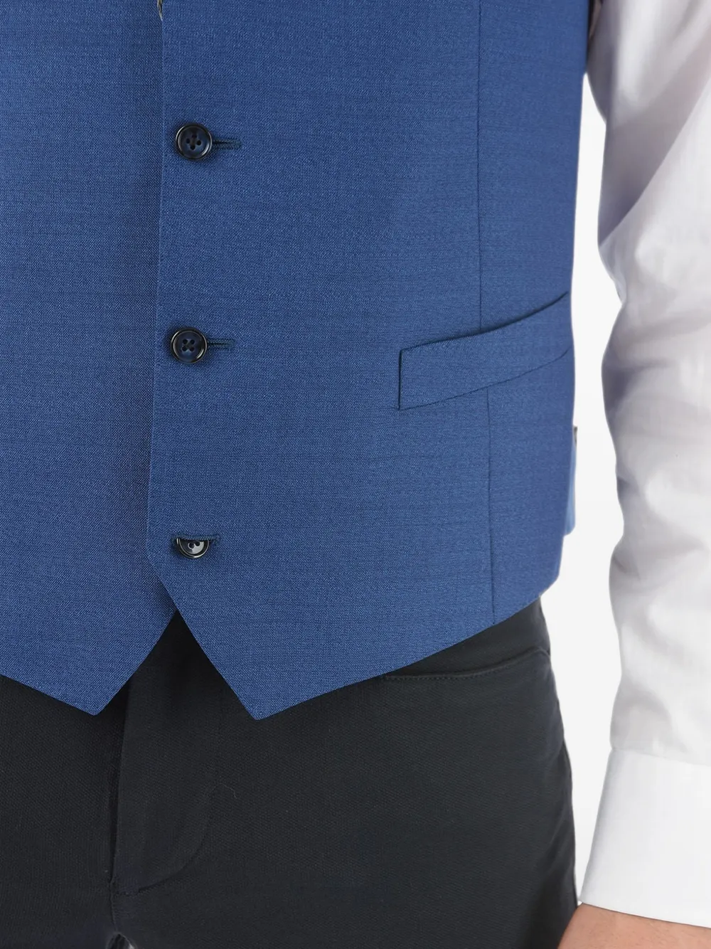 Corneliani Academy martingale waistcoat Blauw