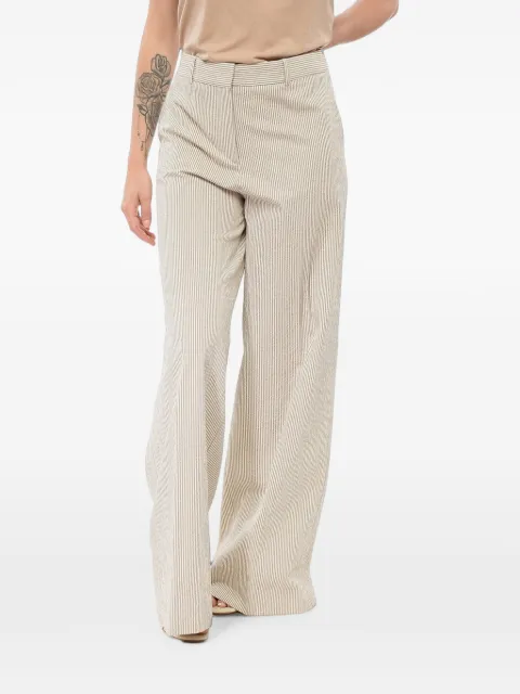 QL2 pantalones anchos a rayas