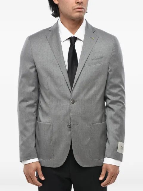 Corneliani single-breasted patch-pocket blazer