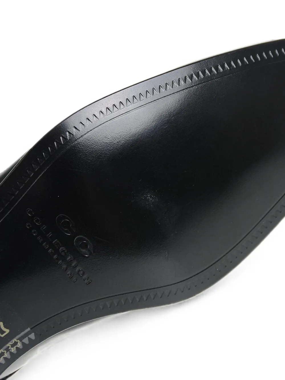 Corneliani brushed leather Derby shoes Zwart