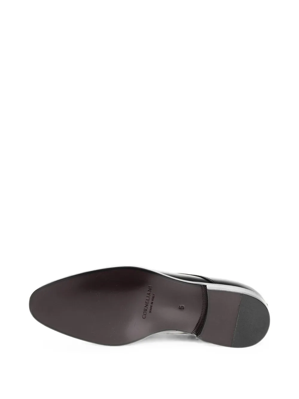 Corneliani polished leather derby shoes Zwart
