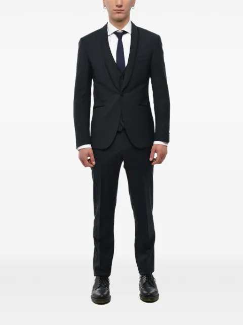 Corneliani Academy satin-trim suit (set of three)