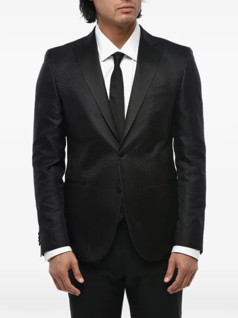 Corneliani silk jacquard blazer