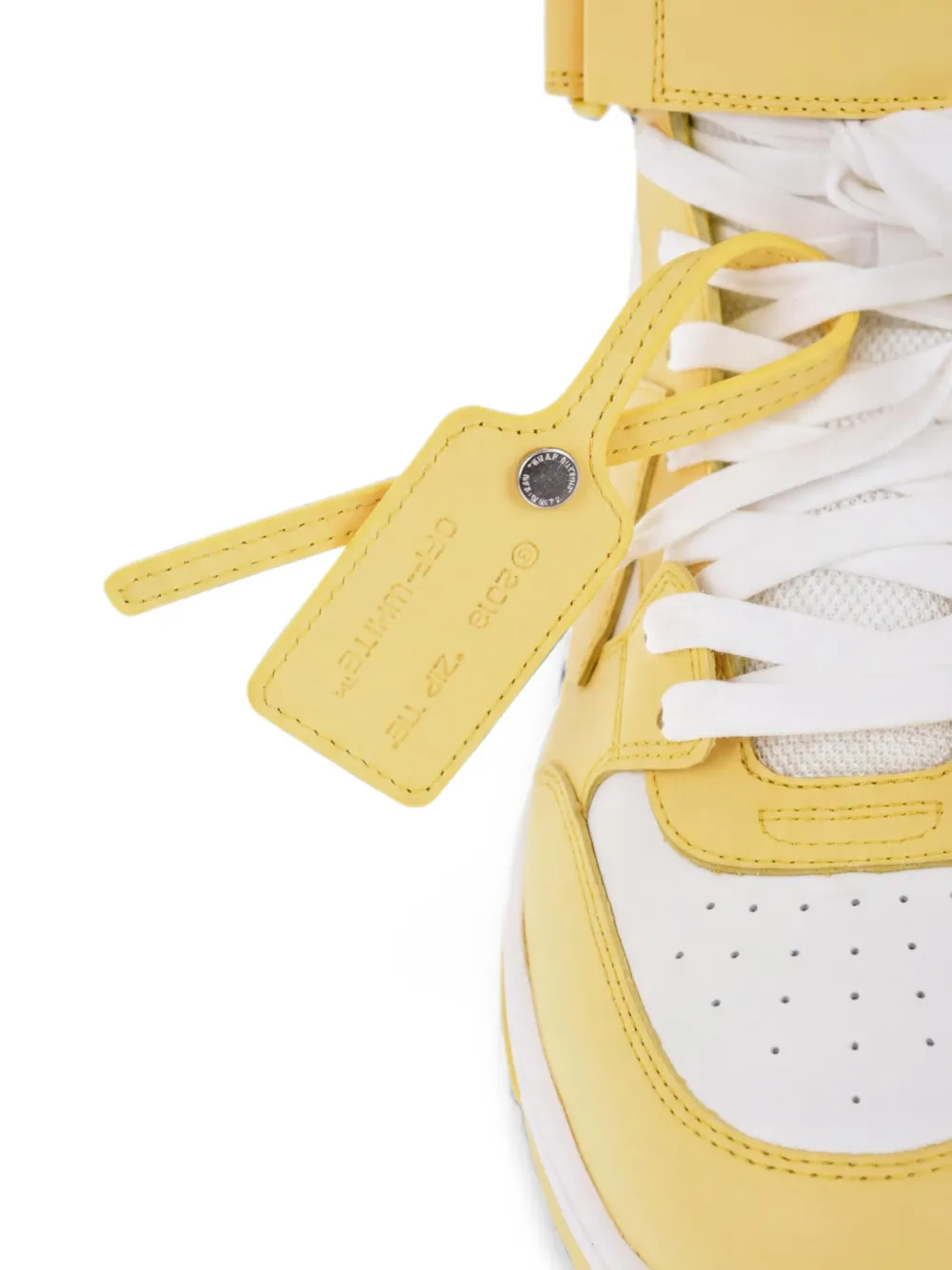 Off-White Out of Office touch-strap sneakers Geel