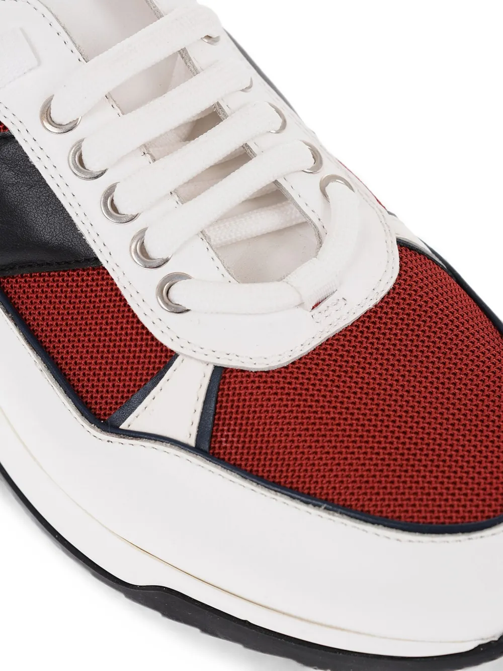 Corneliani lace-up leather sneakers Wit