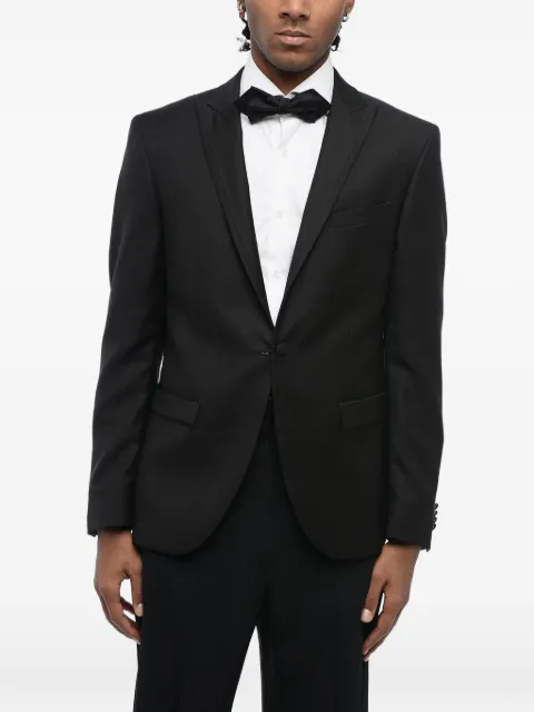Corneliani jacquard peak-lapel jacket