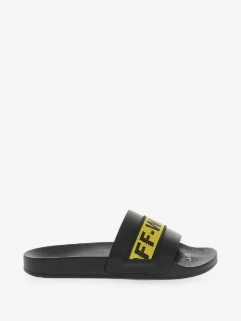 Off-White Industrial logo-strap slides