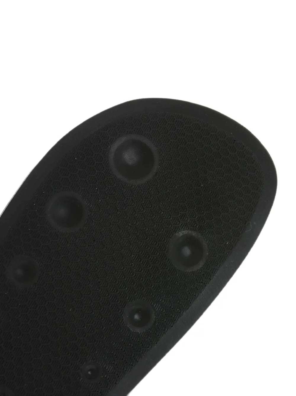 Off-White Industrial logo-strap slides Zwart
