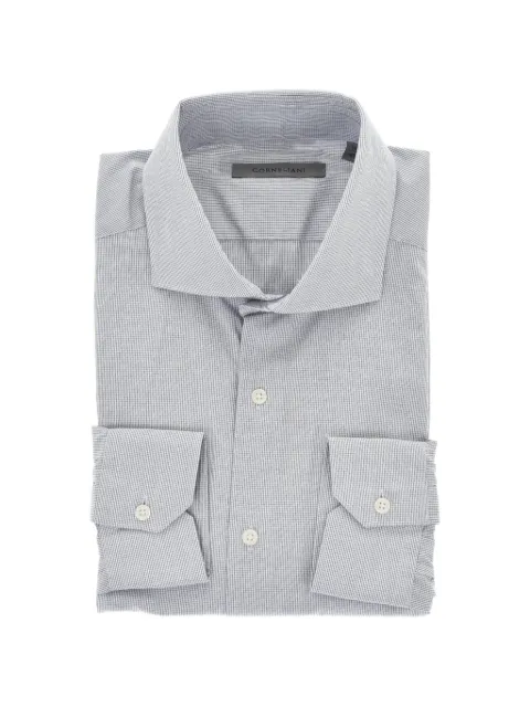 Corneliani mini-check cotton shirt