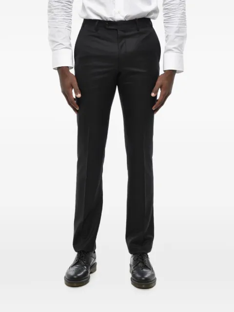 Corneliani flat-front virgin wool trousers