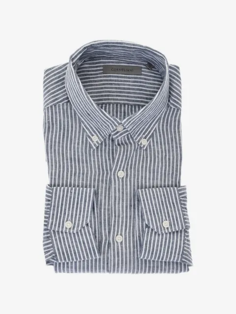 Corneliani striped button-down shirt