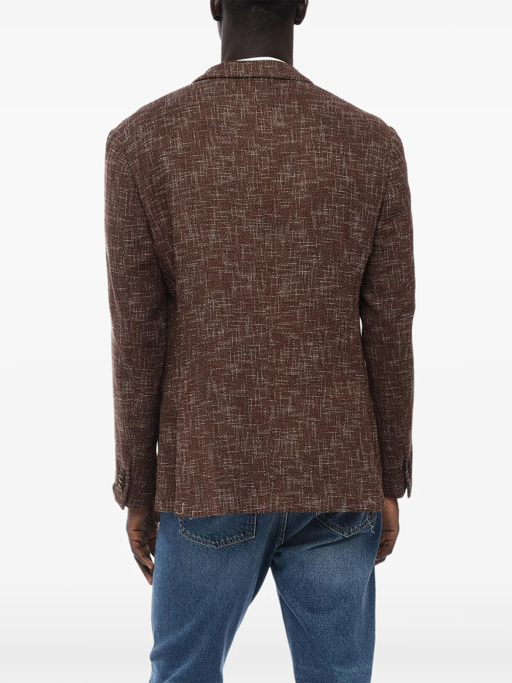 Corneliani Gate hopsack-pattern jacket Bruin