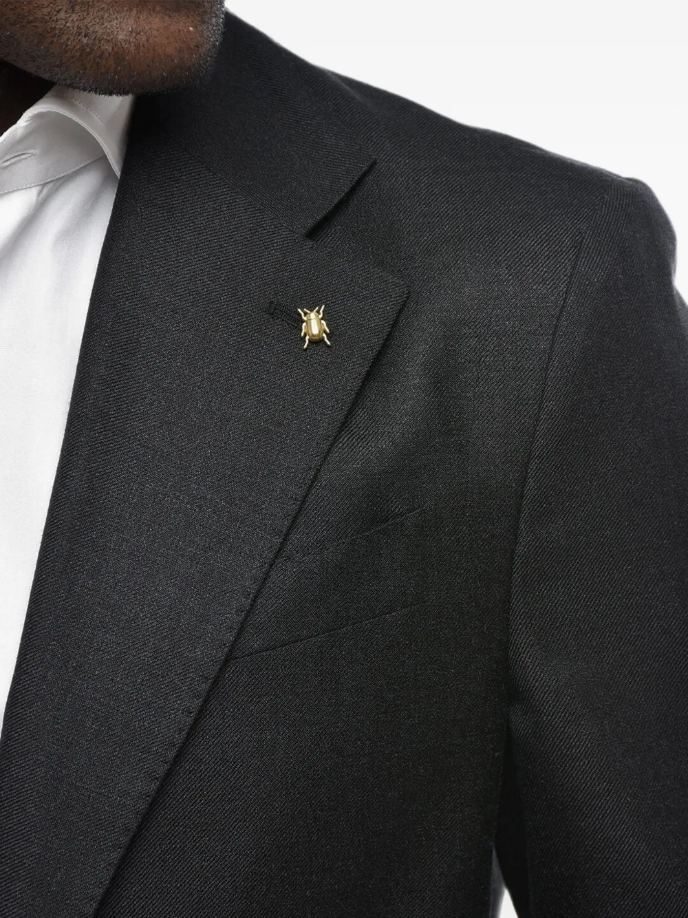 Corneliani single-breasted jetted-pocket blazer Zwart