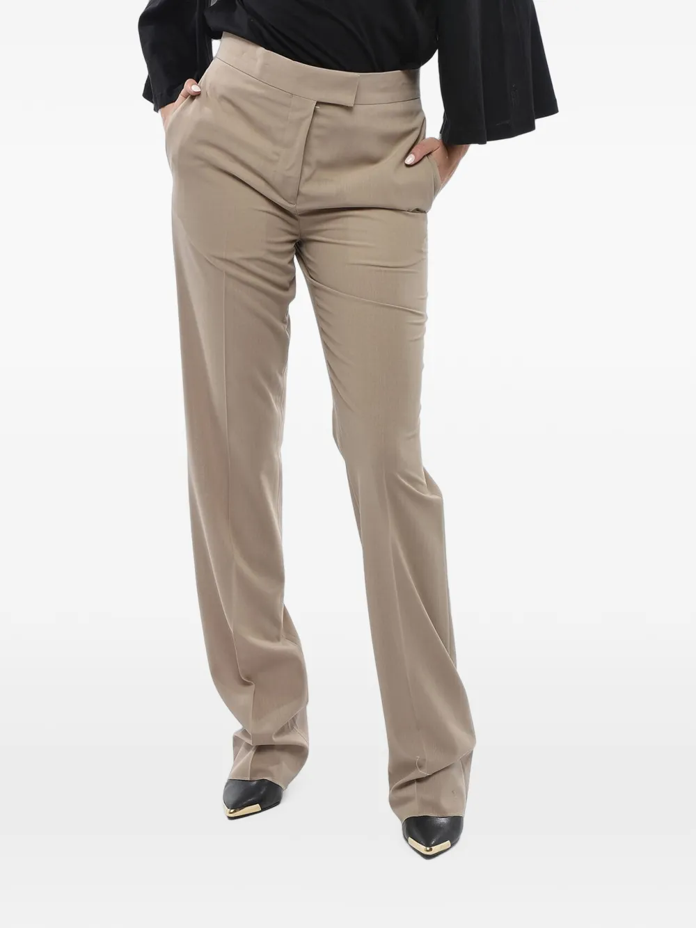 Ferragamo four-pocket wool trousers - Nude
