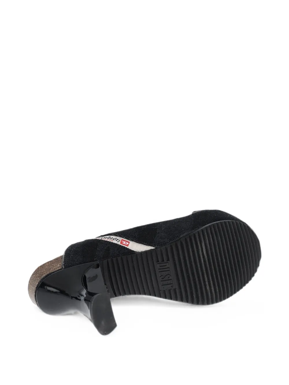 Diesel D-Woodstock denim clogs Zwart
