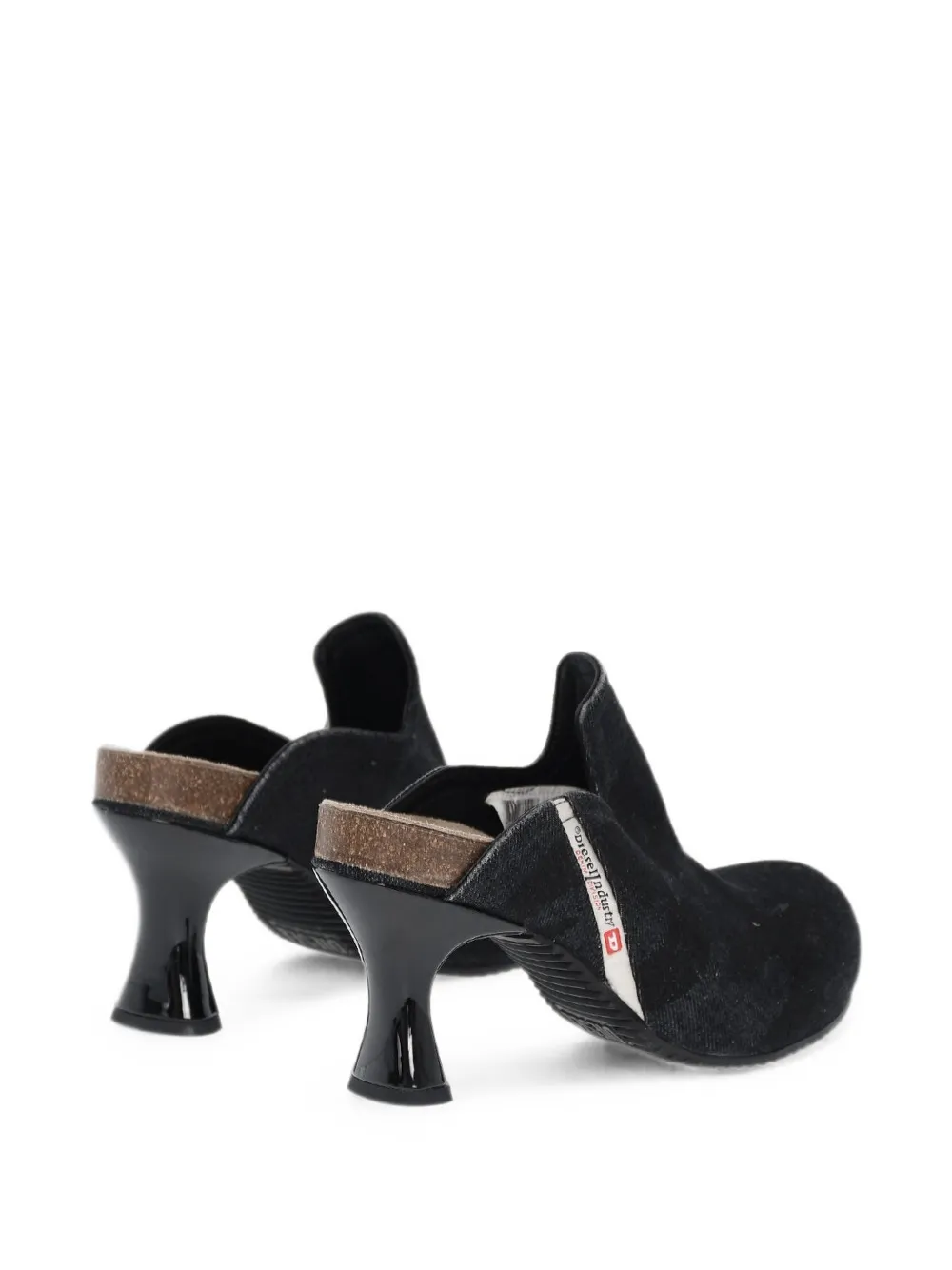 Diesel D-Woodstock denim clogs Zwart