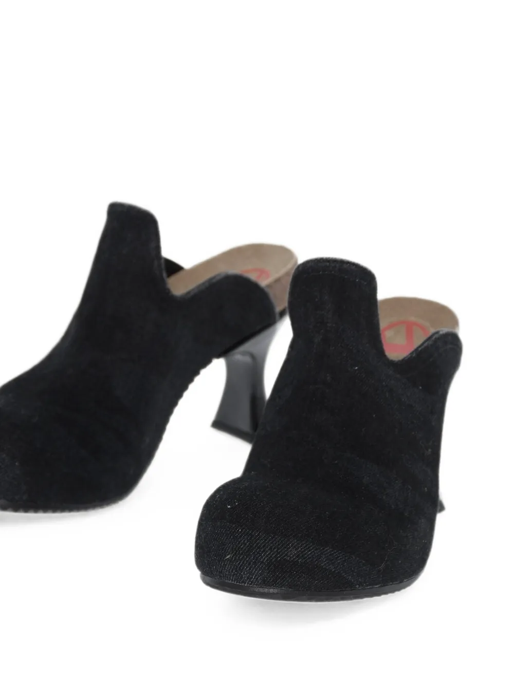 Diesel D-Woodstock denim clogs Zwart