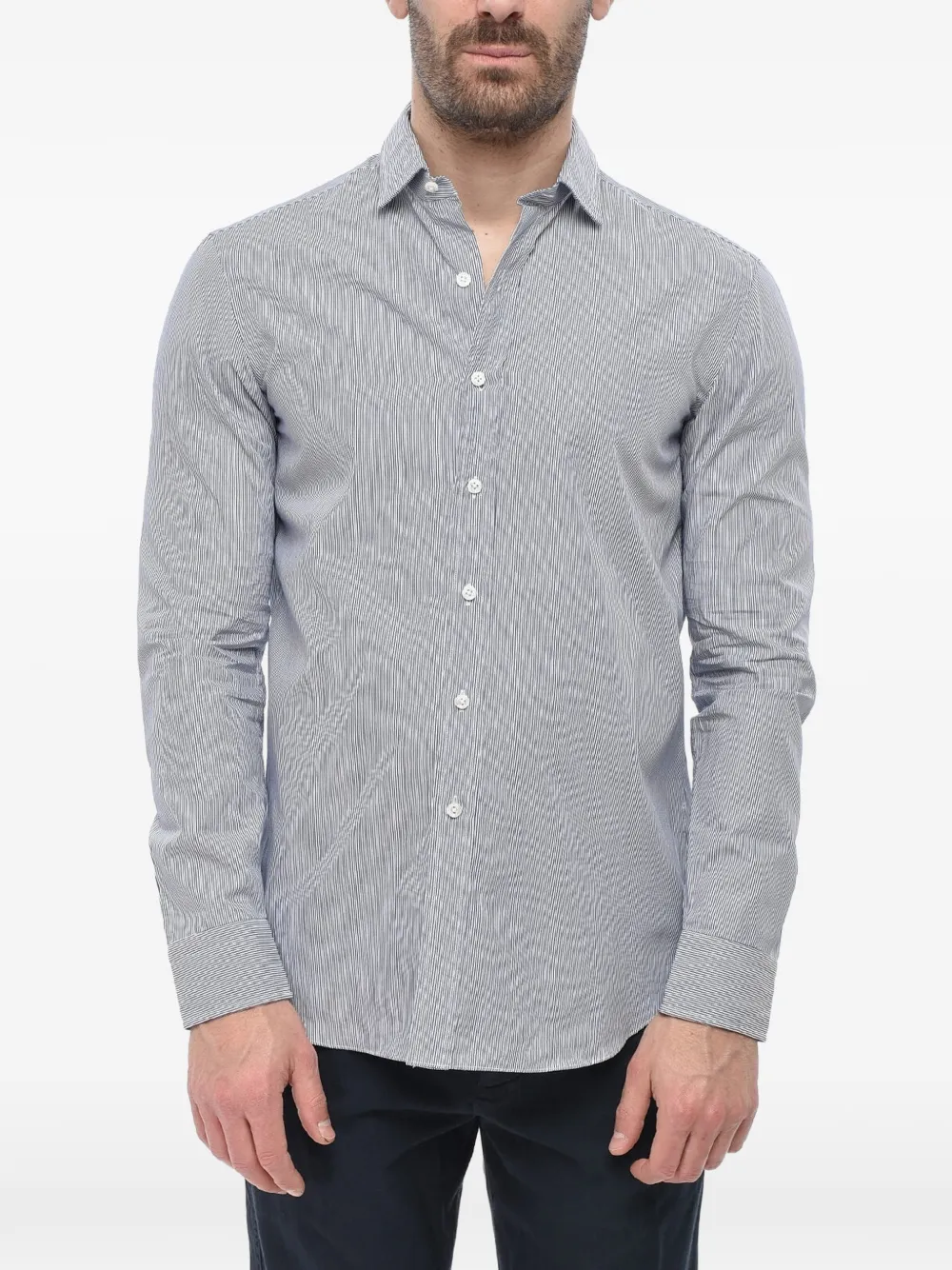 Salvatore Piccolo long-sleeved striped shirt