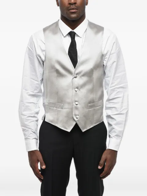 Corneliani V-neck silk waistcoat