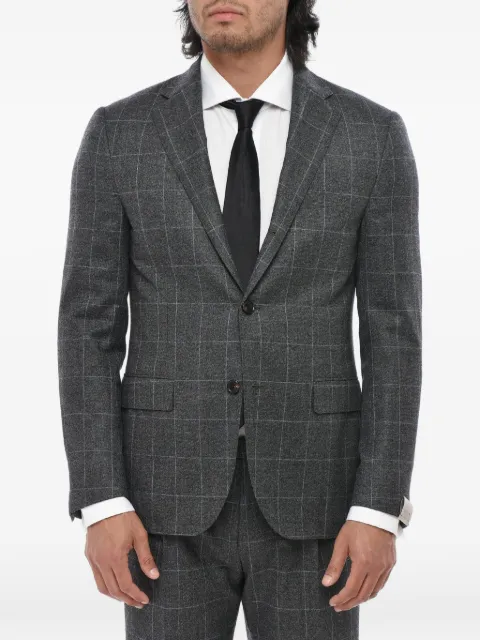 Corneliani windowpane-pattern suit