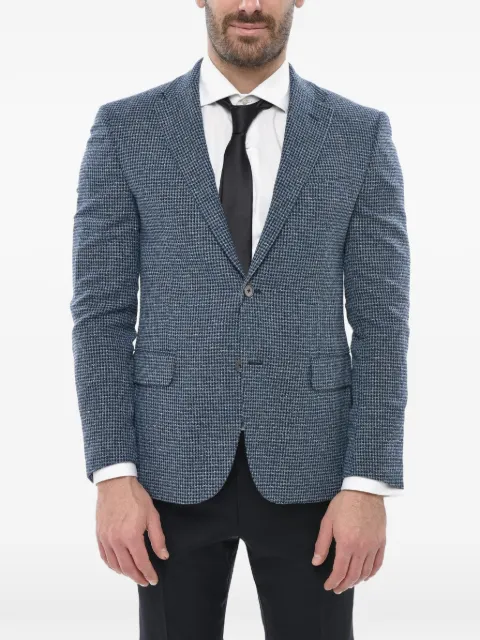 Corneliani checked single-breasted blazer