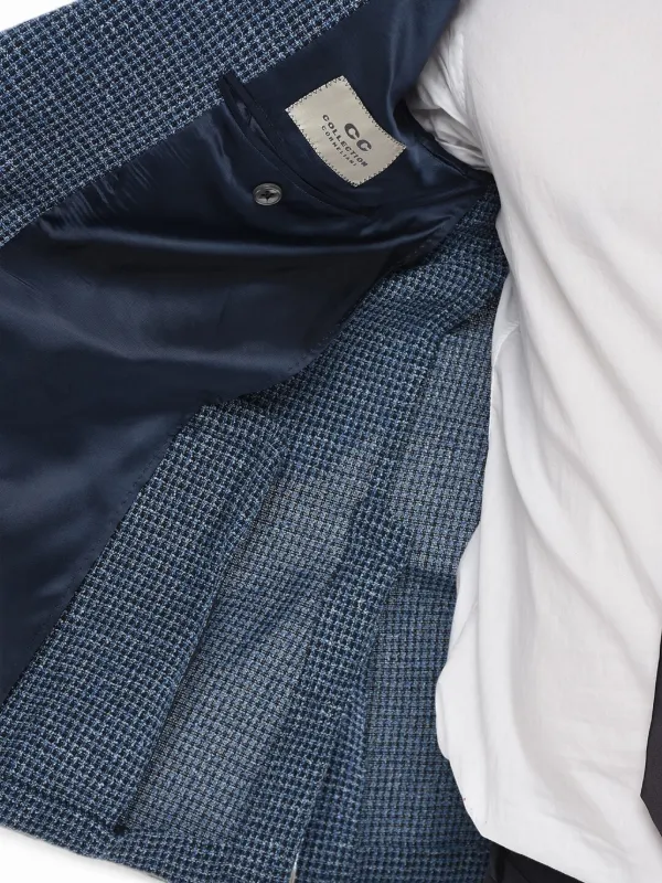 Corneliani チェックシングルジャケット | ブルー | FARFETCH JP
