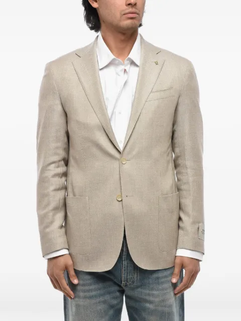Corneliani single-breasted patch-pocket blazer