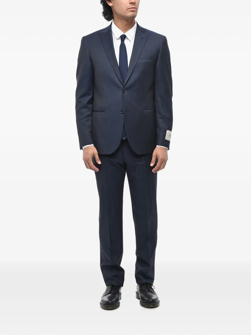 Corneliani single-breasted peak-lapel suit | Blue | Image 1