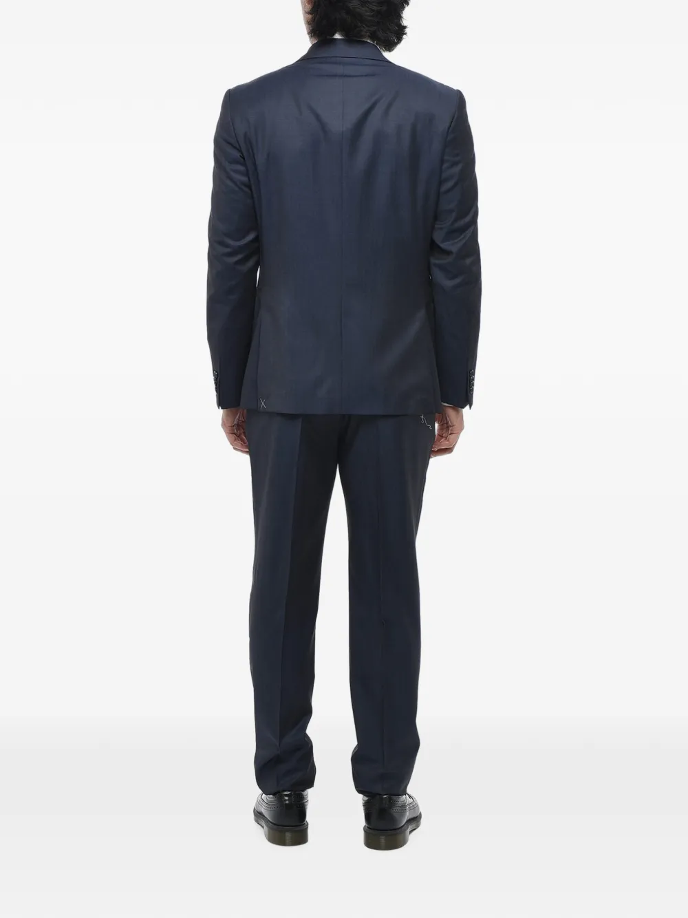 Corneliani single-breasted peak-lapel suit Blauw