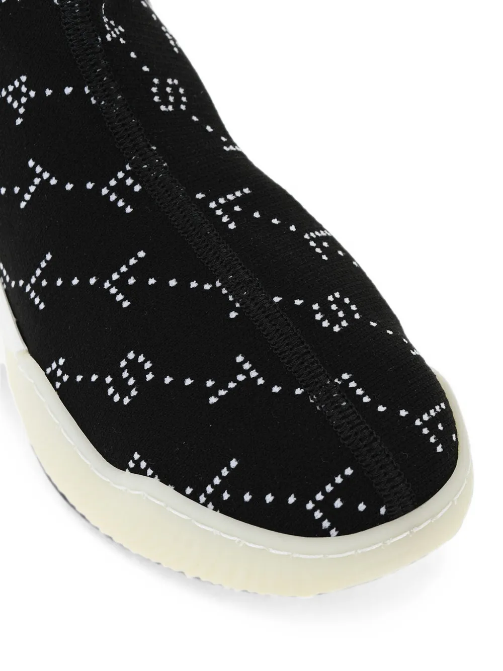 Stella McCartney Loop monogram-pattern sneakers Zwart