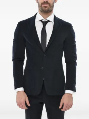 Corneliani チェックシングルジャケット | ブルー | FARFETCH JP