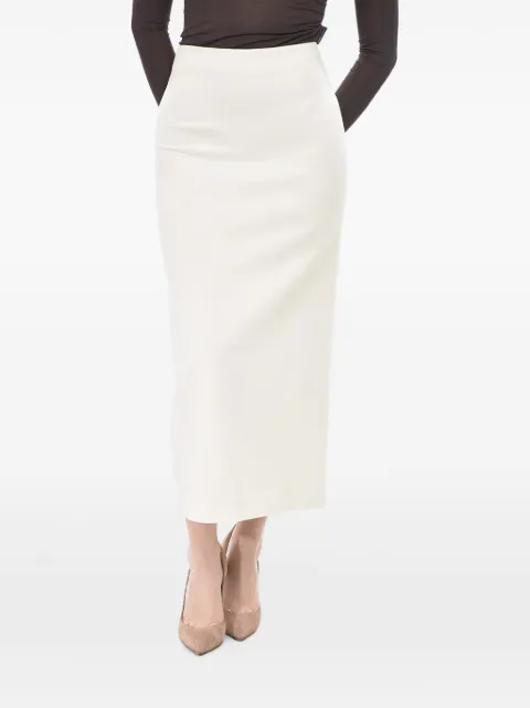 SUPER BLOND high-waisted midi skirt