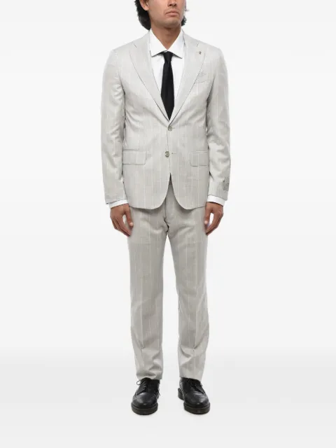 Corneliani single-breasted striped suit