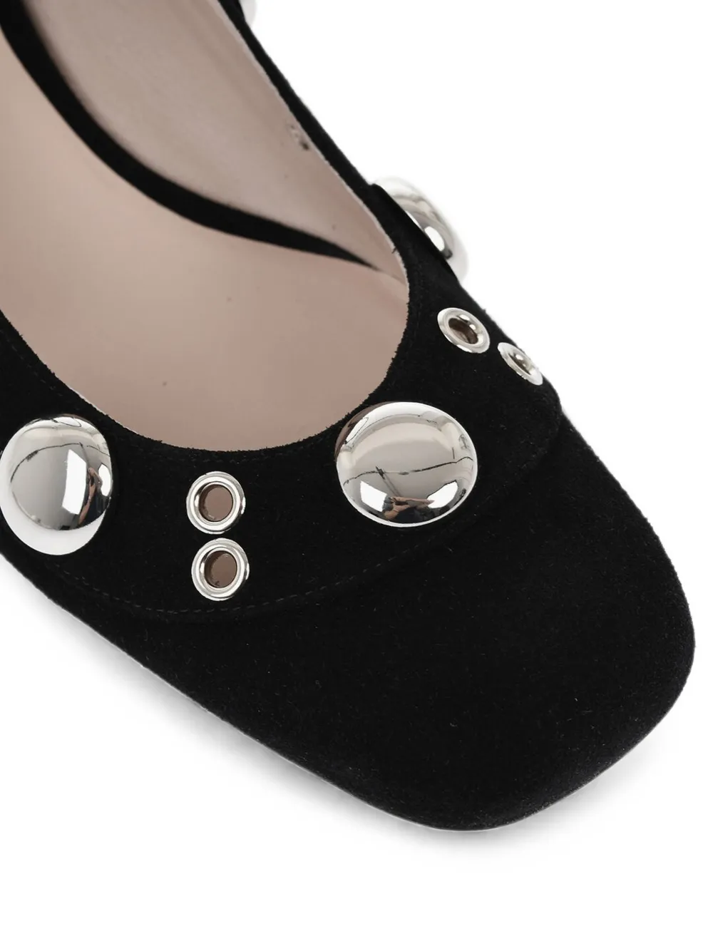 Valentino Garavani stud-embellished Mary Jane pumps Zwart