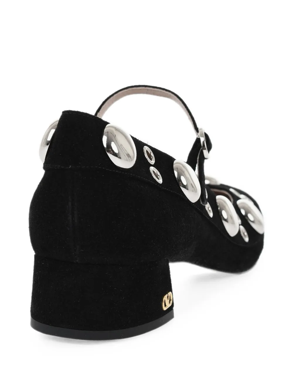Valentino Garavani stud-embellished Mary Jane pumps Zwart
