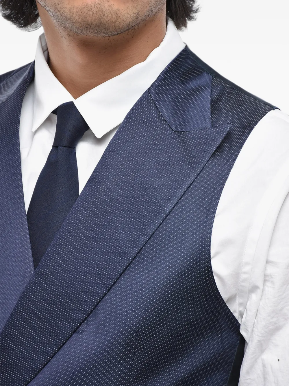 Corneliani double-breasted waistcoat Blauw