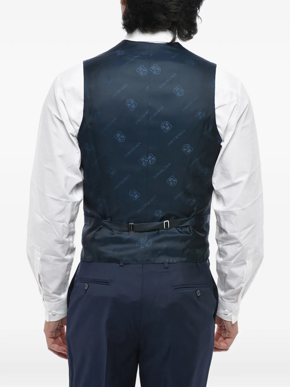 Corneliani double-breasted waistcoat Blauw