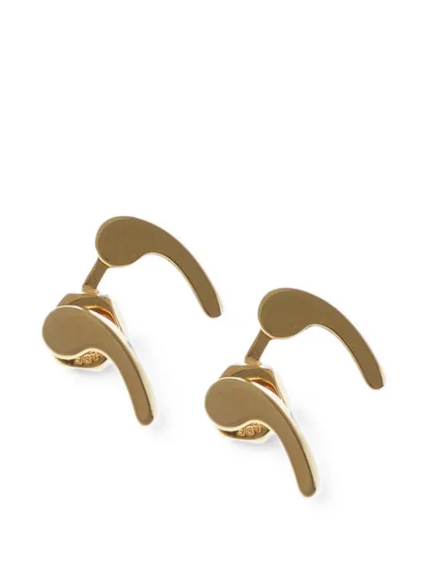 Off-White metal earrings Quote earrings