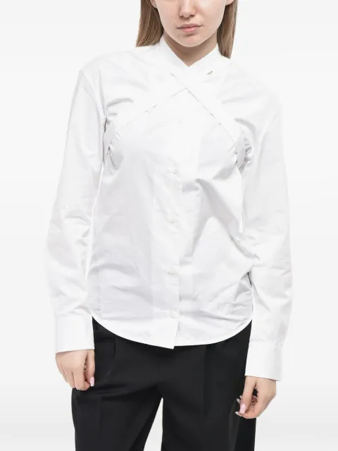 Off-White Blusa Crossbelt in popeline