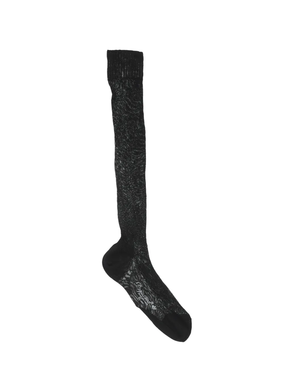 DSQUARED2 logo-print ribbed-knit socks - Schwarz